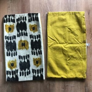 2 World Market Pillow Covers
